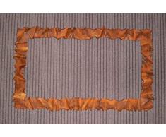 CORNICE DESIGN Specchio Foto FERRO BATTUTO cm 60 x 100 senza Led, colore Ruggine 850