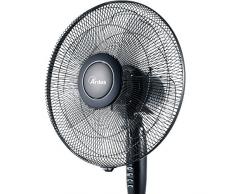 Ardes Ventilatore A Piantana Silenzioso, 40 Cm, Oscillante Con Altezza E Inclinazione Regolabile, Nero