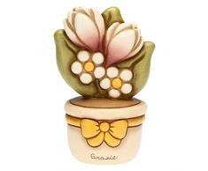THUN ® - Vasetto soprammobile con fiori - Grazie