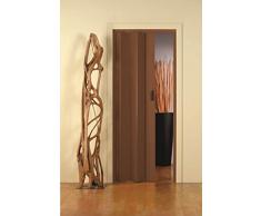 PORTA A SOFFIETTO C/MANIGLIA CM 83X214 NOCE