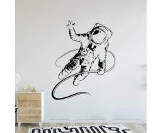 Creativo Spazio Pianeta Adesivi Murali Per La Camera Dei Bambini Cartone Animato Astronauta Decalcomanie Della Parete di Arte Del Vinile Complementi Arredo Casa Baby Nursery Room 56 cm x 69 cm