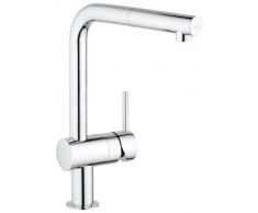 Grohe 32168000 Minta Miscelatore Monocomando Lavello, con Doccetta Estraibile Monogetto, Cromo