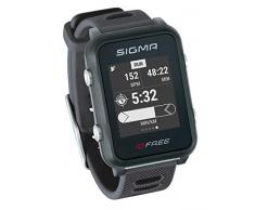 Orologio da multisport iD.FREE GPS per outdoor e navigazione, notifiche smart, geocaching, misurazione frequenza cardiaca al polso, impermeabile, incl. supporto per bici