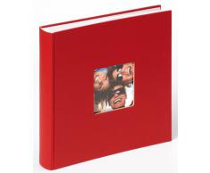 Walther Fun FA-208-R Album portafoto, formato 30x30 cm, 100 pagine bianche, colore: Rosso