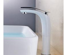 Rubinetto per lavabo Rubinetto per lavabo nero Cottura in ottone massiccio Design unico Miscelatore per lavabo, Rubinetto per lavabo a cascata calda e fredda, Rubinetto per lavabo monocomando per