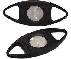 Tagliasigari con doppie lame in Acciaio Inox per Tagliare la Parte Finale del Sigaro ghigliottina cigars cutter