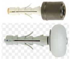 Tassello Blocca Fermaporte Salva Porta Ferma Porta - Bianco O Nero Friulsider FERMAPORTA D.30 10 PZ, BIANCO, DIAMETRO 9