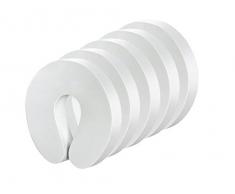 Offgridtec 009710-5 fermaporta in gommapiuma, protezione per bambini, colore: bianco