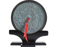 Specchio tradizionale cinese Feng Shui Bagua BFlowerYan Multi Legno 4-inch