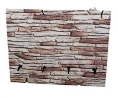 Portachiavi da parete in legno con ganci / Regalo per escursionisti