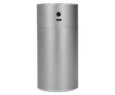 Diffusore di fragranze, umidificatore leggero, 260 ml, mini 3 marce, regolabile, per ufficio (grigio)