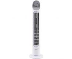 ARDES | AR5T800 Ventilatore Verticale Altezza 81 cm con 3 Intensità e Oscillazione Automatica della Torretta da Pavimento o Piano Ventilatore Torre Bianco