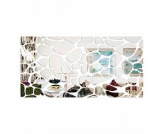 FLEXISTYLE Specchio Acrilico Decorativo Moderno Rocks 140 x 70 cm, XXL, bricolage (Fai da Te), Soggiorno, Camera da Letto, Decorazione Unica