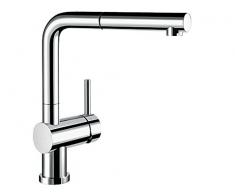 Blanco Linus-S Vario rubinetteria da cucina, finitura metallizzata, cromato, alta pressione, argento, 514023