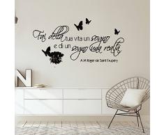 Adesivo Murale Wall Sticker Decal Mural Window Vinyl Decal Frasi Art Fai Della Tua Vita Un Sogno E Di Un Sogno Una Realta