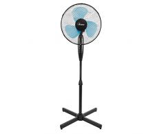Ardes AR5EA35P EASY 35P Ventilatore a Piantana Base Croce 3 Pale 30 cm 3 livelli di Velocità, Oscillante, Nero