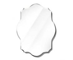 Specchio Ovale Smerlato da Parete | Specchio Ovale Senza Cornice | Specchio con Bordo Smussato | Specchio Ovale Vintage per Vanity Bathroom (45x60cm / 50x70cm / 60x80cm)