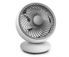 Ventilatore Da Scrivania USB Ventilatori A Parete Silenziosi Ventilatore Da Tavolo Oscillante, 5 Pale, Ventola Di Raffreddamento A 3 Velocità Per Ufficio Domestico (bianca)