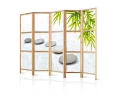 murando Paravento Spa Zen Oriente 135x171 cm 3 parti Stampa unilaterale su tela in TNT Parete Divisoria Interno Separatore Stanza Pieghevole Decorazioni Legno Giappone p-C-0016-z-b
