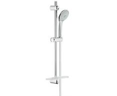 Grohe 27231001 Euphoria Set Asta Doccia Lunghezza 600 mm, con Manopola Diametro 110 mm, Mensola Portasapone, 3 Getti, Cromo