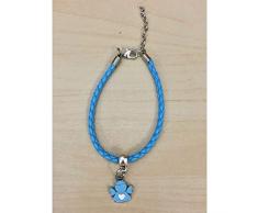 10 PZ Bracciale ciondolo ANGELO ANGIOLETTO CELESTE bomboniera BATTESIMO