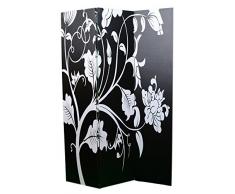 Separé Secret Spring, design Viwin, bianco e nero, 180 x 120 x 2 cm