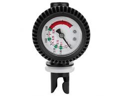 Keenso Manometro per gommone, 0-5.08 Barometro PSI per gommone/Kayak/tavola da Surf/SUPBoard Raft (Nero)