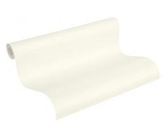 Carta Da Parati Unita New Life A.S. Création Carta da parati tessuto non tessuto 10.05 m x 0.53 m Crema Prodotto in Germania, Bianco, 368003 3680-03