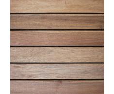 PAVIMENTO 5 PEZZI PIASTRELLE IN LEGNO 30X30 PER ARREDO ESTERNO GIARDINO