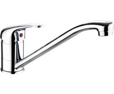 Cornat TOL5 Miscelatore a Controllo Unico, Bocca Orientabile per lavello Toledo, Cromato