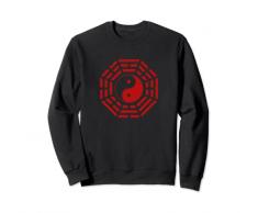 Specchio Bagua Feng Shui Yin Yang Simbolo per gli amanti di Tai Chi Felpa