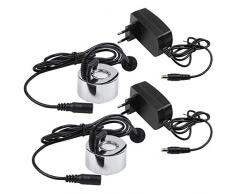 Fayme 2 Pezzi Spina 45 MM Umidificatore Ad Ultrasuoni Nebbia Incubatore Industriale 24 V Nebulizzatore Testa Fogger Spina