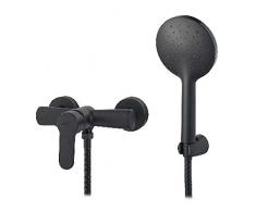 Dianhydro Miscelatore MONOCOMANDO Esterno Doccia Serie Paco Nero Opaco