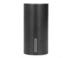 Diffusore di fragranze, umidificatore leggero Lampada respiratoria da 260 ml Mini per ufficio(Nero)