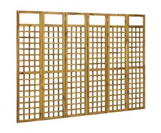 Tidyard Pannelli Divisorio Paravento per Interni per Casa, Hotel, Ufficio, Paravento Pieghevole 4 Parti in Legno, 240 x 170 cm Colore Legno Naturale