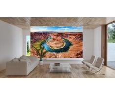 Horseshoe Bend FOTOMURALE - Grand Canyon - Colorado River Page Arizona King Bend quadro – decorazione da parete / tappezzeria da parete by GREAT ART (210 x 140 cm)