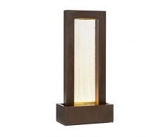Blumfeldt Skyriver - Fontana da Giardino, da Camera, Decorativa, Indoor & Outdoor, Gioco dAcqua con LoopFlow Concept, Cavo da 10m Presa Schuko, Illuminazione Ambiente, Effetto Bronzo
