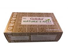 Goloka Nature' s Nest Bastoncini di incenso Masala 12 confezioni da 15 g
