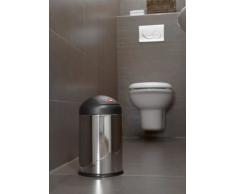 HAILO Sienna 0704-920 Pattumiera da bagno basculante, in acciaio INOX
