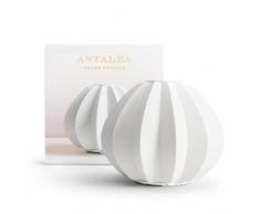 Diffusore di Aromi per Oli Essenziali in Ceramica - 100 ml Umidificatore Profumatore dAria, Diffusore di Olio Profumato Elettrico, Deodorante per Ambienti e Rinfrescante Automatico, Bianco