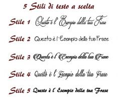 Adesivo Murale Frase Personalizzabile Wall Stickers Sticker Adesivi Murali Frase Personalizzata Camera Sala ambiente moderno e Classico StickerDesign