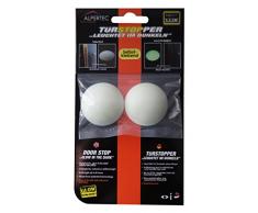 Alpertec 32274630 - Adesivo porta palla luminosa, fermaporta, plastica, 2 pezzi, parete fermaporta nuovo