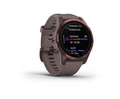 Garmin Orologio GPS ēnix® 7S Sapphire Solar, Grau-Mokka Titan