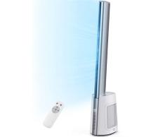 Gimify Ventilatore con telecomando, Ventilatore a torre oscillante a 120° | 12 Velocità | 12H Timer | Filtro HEPA, ventilatore a piantana senza rotore 102 cm, motore DC, 36W