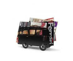 Balvi - Van portariviste Decorativo a Forma di Furgone retró. Colore: Nero. Realizzato in Metallo.