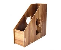 Office Desktop File Storage Box FAI DA TE In Legno Gatti Ufficio Ufficio Sorter Document Books Portariviste Sorter # 10CM * 25CM * 24CM