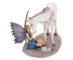 Puckator FYP100 - Soprammobile, fata baciata da unicorno, racconti delle fate, design di Lisa Parker, 11 x 19 x 13 cm