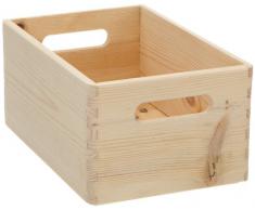 Zeller 13140 Cesta portaoggetti in legno di conifera, 30 x 20 x 15 cm