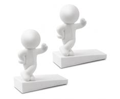 Omoojee Carino fermaporta a cuneo decorativo per casa e ufficio, 2 pezzi, decorazione fermaporta