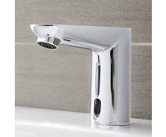 GROHE Euroeco Ce Rubinetto Elettronico con Fotocellula per Lavabo, A Batteria, Cromo 36271000
